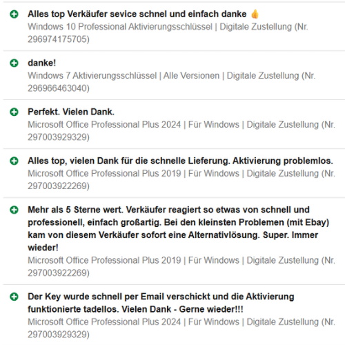 Positive Bewertungen - 3