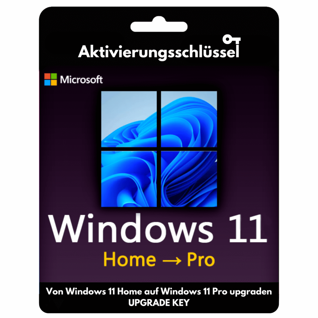 Microsoft Windows 11 Home nach Pro Upgrade-Lizenz